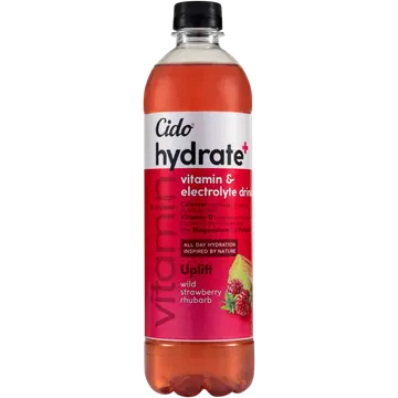 CIDO Hydrate+ Uplift Maasikas-Rabarber jook 600 ml