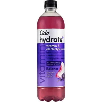 CIDO Hydrate+ Balance Lavendel-Valge virsik jook 600 ml