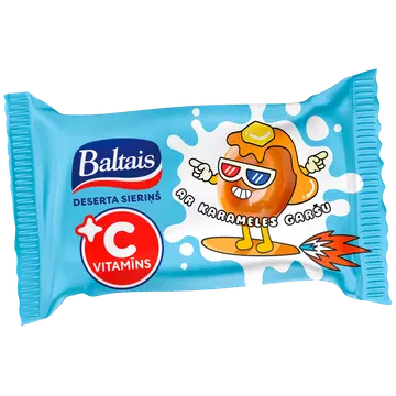 Baltais Glasuuritud karamellimaitseline dessert C-vitamiiniga 38g