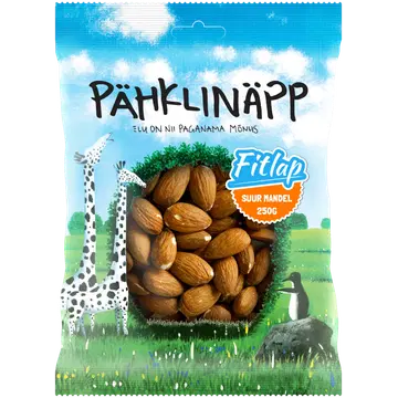 Pähklinäpp Fitlap suured mandlid 250 g