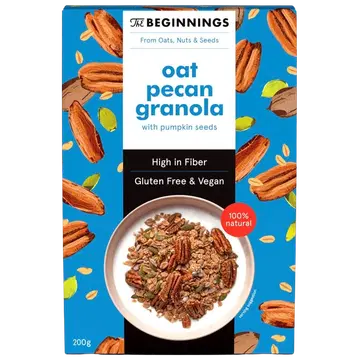 Beginnings vegan kaera müsli pekaanipähklitega 200g