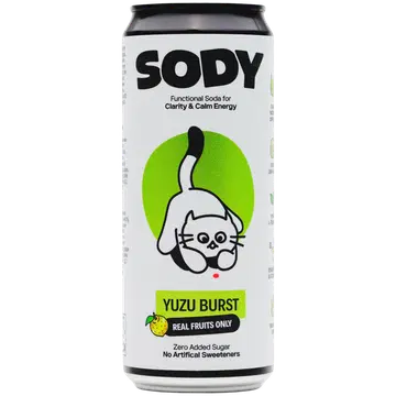 SODY Yuzu Burst alkoholivaba funktsionaalne jook 330 ml