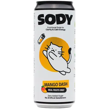 SODY Mango Dash alkoholivaba funtsionaalne jook 330 ml