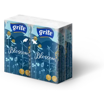 Taskurätt Grite Blossom 3-kihiline 10 lehte 1tk