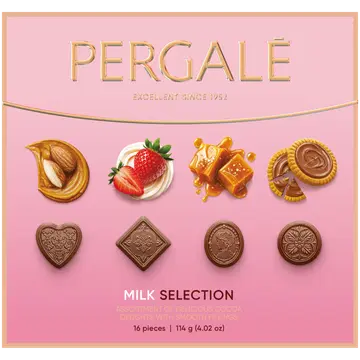 Pergale piimašokolaadide assortiikarp 114g