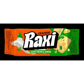 Pergale Raxi kreekerid hapukoore- ja sibulamaitselised 72g