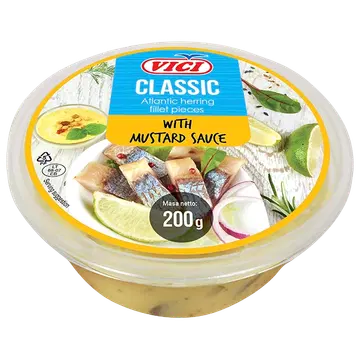 Vici Heeringafilee Tükid Sinepikastmes 200G