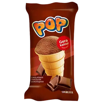Iceco Pop Šokolaadimaitseline Jäätis 120 ml/63 g