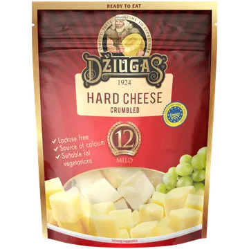 Džiugas kõva juust Mild, 12 kuud, 100 g