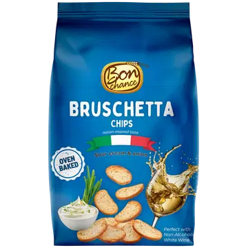 Bon chance bruschetta krõpsud hapukoore ja sibulaga 70g