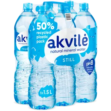 Akvile karboniseerimata mineraalvesi 6x1,5L