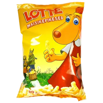 Lotte magusad glasuuritud maisipulgad 80 g