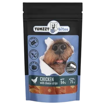 Kanaribad juustuga YUMZZYBITES koertele, 75g