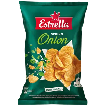 Estrella sibulamaitselised sakilised kartulikrõpsud 130 g