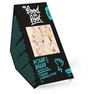 FOOD ON FOOT Polar bread võileib kana ja rooma salatiga 155 g
