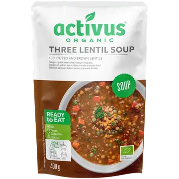 Activus öko kolme läätse supp 400g