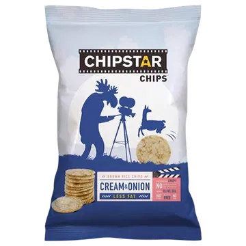 Chipstar hapukoore- ja sibulamaitselised riisikrõpsud 60 g