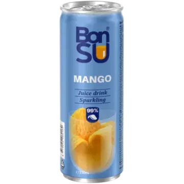 BONSU Gaseeritud mangomahl 99% 330 ml