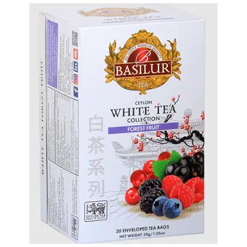 Basilur valge tee metsamarja 20tk