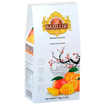 Basilur valge tee mango-apelsini 100g