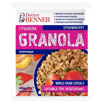 Dr. Benner  Granola müsli maasikatega 40g