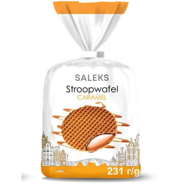 Saleks vahvel stroopwafel karamelli 231g