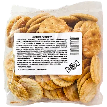 Grona pakitud kreeker crispy 150g