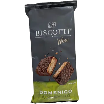 Biscotti küpsised wow domenico maapähklite ja risiipallidega 140g
