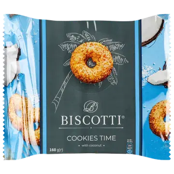 Biscotti küpsis kookoshelvestega 170g
