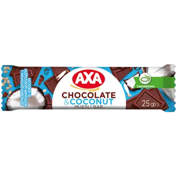 Axa müslibatoon piimašokolaadi ja kookosega 25g