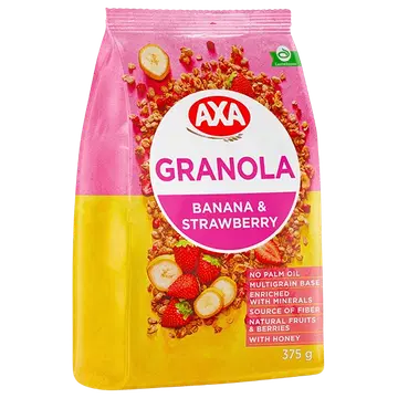 Axa müsli maasika ja banaaniga 375 g