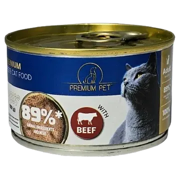 Premium Pet pasteet kassidele veiselihaga 100g