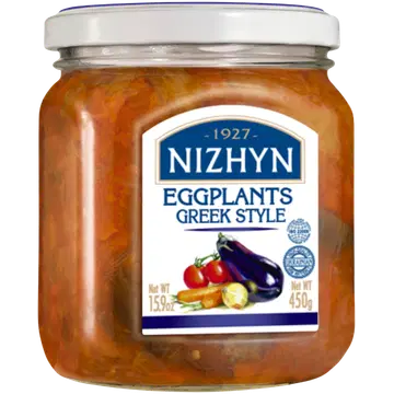 Nezhin baklažaanid nezhin kreeka stiilis 450 g