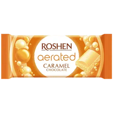 Roshen õhuline valge karamellišokolaad 80g