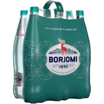 Borjomi karboniseeritud looduslik mineraalvesi 6x1,25L