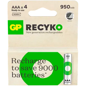 GP laetavad patareid nimh aaa 950mah 4tk