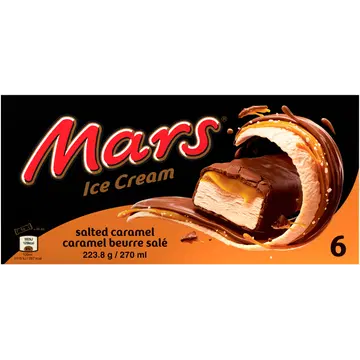 Mars Jäätis soolakaramelliga 6-pakk 223,8 g/270 ml