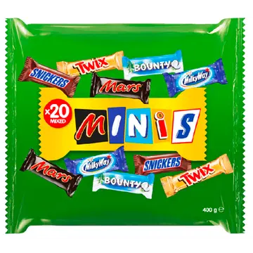 Mars Mixed Minis šokolaadide kommikott 400g