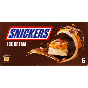 Snickers Jäätisebatoonid 6-pakk 273,6 g