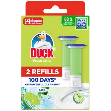WC-värskendaja Duck Fresh Lime Zest täide 2x36ml