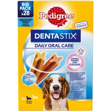 Pedigree DentaStix keskmine 28-pakk(4x7tk)