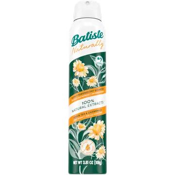 Kuivšampoon Batiste Naturally rohelise tee&kummeli 200ml
