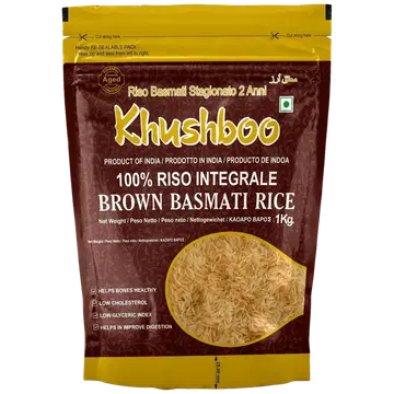 Khushboo Basmati täistera pruun riis 1 kg