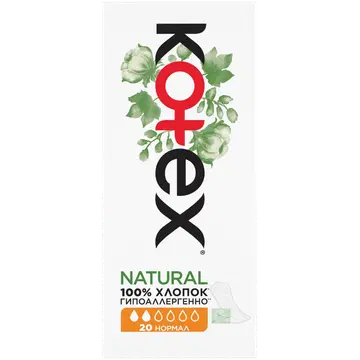 Pesukaitse Kotex Natural Normal 20tk