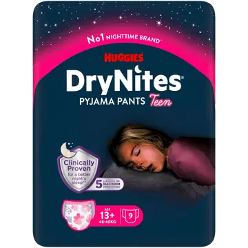 Huggies DryNites Girl Püksmähkmed 9/48-60kg