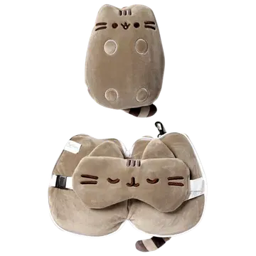 Reisipadi ja silmamaskiga pusheen