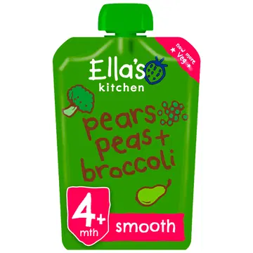 Ella´s Kitchen brokoli-pirni-hernepüree 120 g, öko, alates 6-elukuust