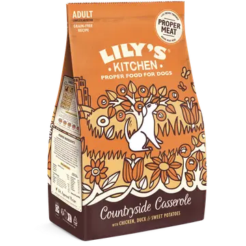 Lily's Kitchen Countryside Casserole kana ja pardiga kuivtoit koertele 1 kg