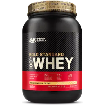 100% Whey gold std 900g vanillia