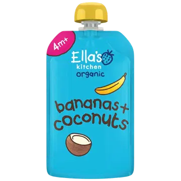 Ella's Kitchen Banaani-kookosepüree 4k, 120g
